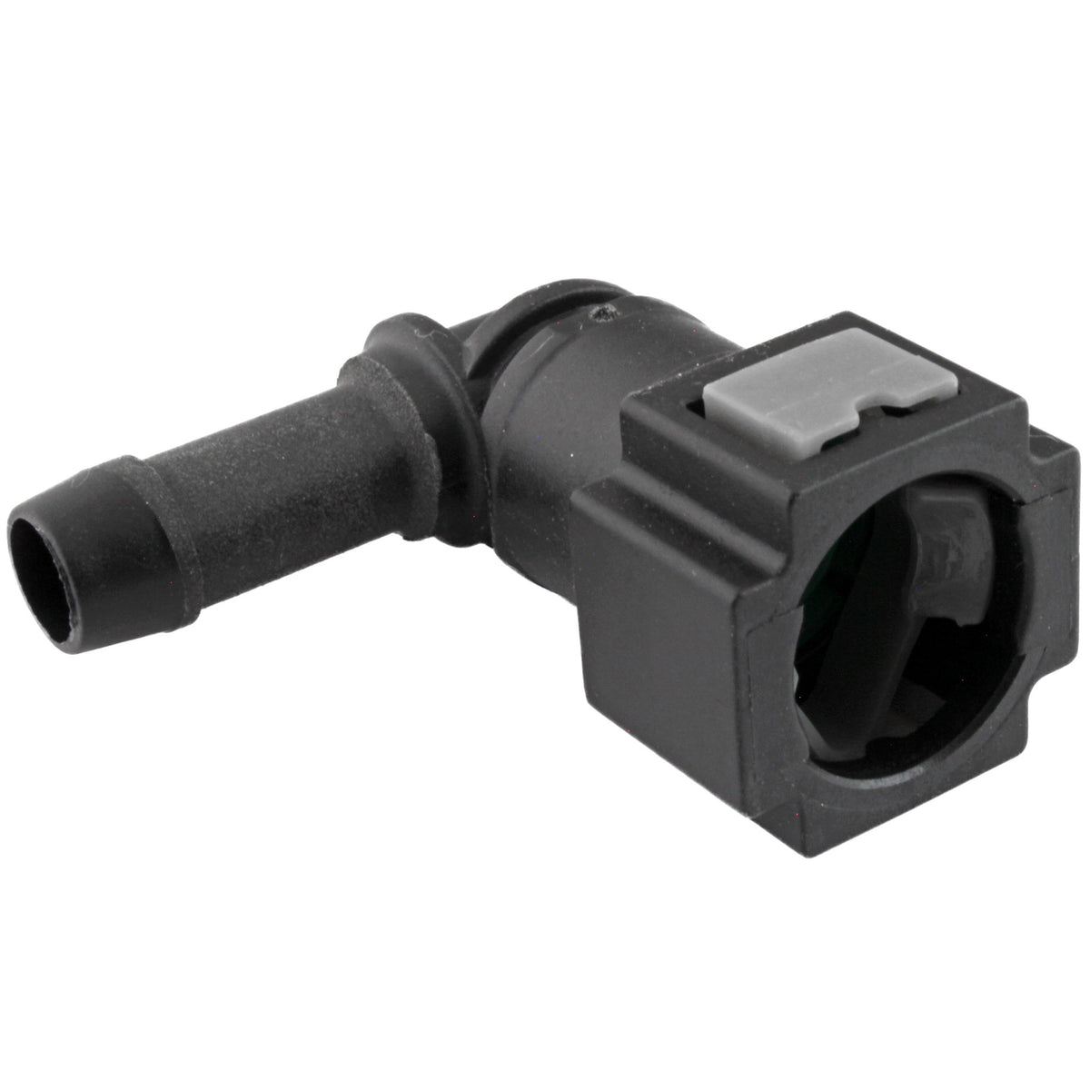 4LifetimeLines Fuel Line Quick Connect , 90 Degree Push-On, Adapter for 5/16 in Steel to 3/8 in Nylon Tubing, Bag of 2 - 4LifetimeLines