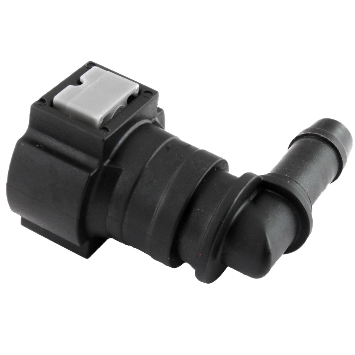4LifetimeLines Fuel Line Quick Connect , 90 Degree Push-On, Adapter for 3/8 in Steel to 3/8 in Nylon Tubing, Bag of 2 - 4LifetimeLines