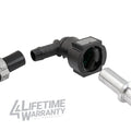 4LifetimeLines Fuel Line Quick Connect , 90 Degree Push-On, Adapter for 3/8 in Steel to 5/16 in Nylon Tubing, Bag of 2 - 4LifetimeLines