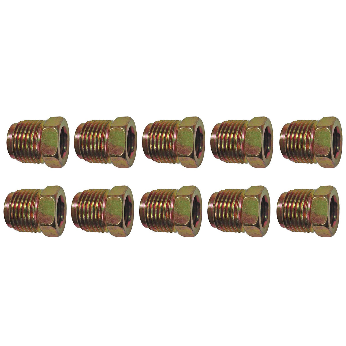 4LifetimeLines Fuel Line Steel Tube Nut 3/8 in Tube (M16x1.5 Surface Seal), Inverted Flare, Bag of 10 - 4LifetimeLines