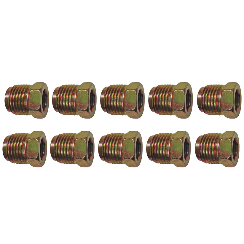 4LifetimeLines Fuel Line Steel Tube Nut 3/8 in Tube (M16x1.5 Surface Seal), Inverted Flare, Bag of 10 - 4LifetimeLines
