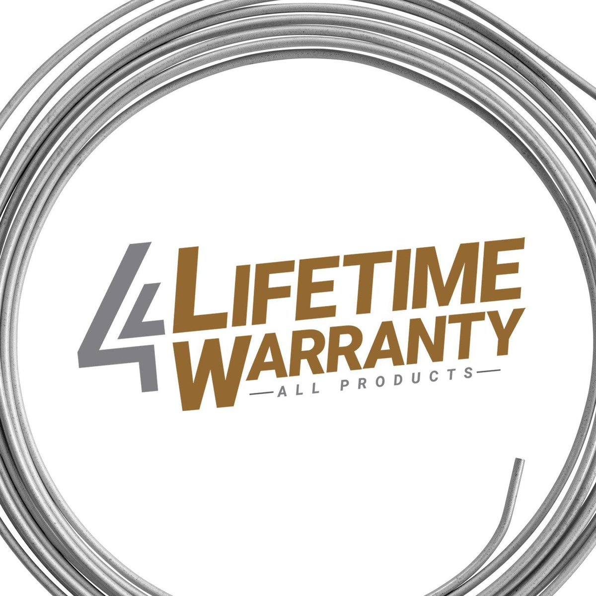 3/16" x 25' | Galvanized Steel Brake Line Kit | Fittings Included - 4LifetimeLines