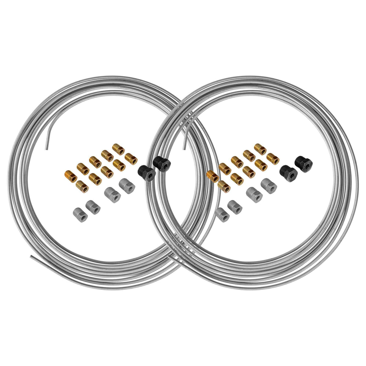 3/16" x 25' | Galvanized Steel Brake Line Kit | 2 Kits - 4LifetimeLines