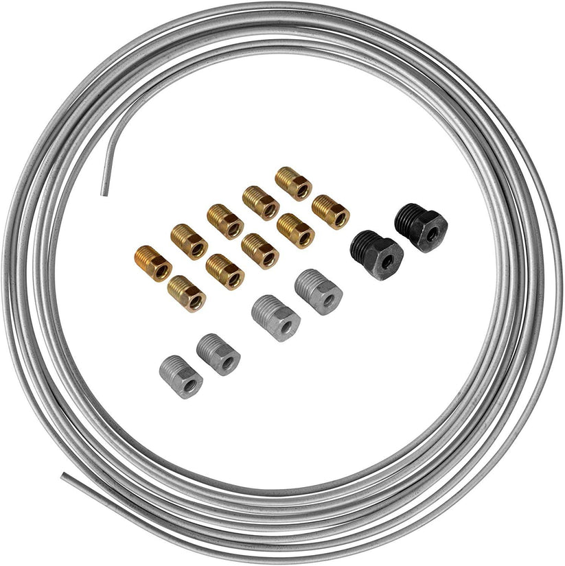 1/4" x 25 | Galvanized Steel Brake Line Kit - 4LifetimeLines
