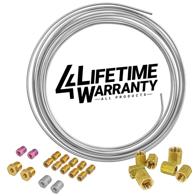 3/16" Galvanized Steel Brake Line Replacement Kit and 3/16" Union Kit - 4LifetimeLines