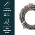 Stainless Steel Brake Line Accessory 3/16" 16 - 4LifetimeLines LTGG316-16