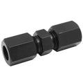 Black Oxide Coated Steel Brake Line Fitting 10mm Compression Union - 4LifetimeLines LTHPCF-10MM