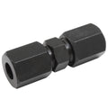 Black Oxide Coated Steel Brake Line Fitting 5/16" Compression Union - 4LifetimeLines LTHPCF516