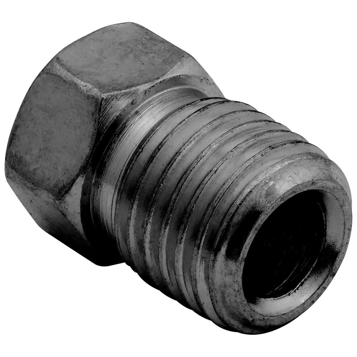 4LifetimeLines Brake Line Tube Nut - 3/16 (3/8-24 Inverted), Black Oxide Coated Steel, Bag of 10 - 4LifetimeLines