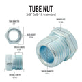 Steel Brake Line Fitting 3/8" Tube Nut 5/8"-18 - 4LifetimeLines LTN15