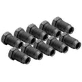 4LifetimeLines Brake Line Tube Nut - 3/16 (3/8-24 Bubble), Black Oxide Coated Steel, Bag of 10 - 4LifetimeLines