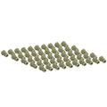 4LifetimeLines 3/16 (M10 x 1.0 Bubble) Steel Brake Line Fitting, Tube Nut, Pack of 50 - 4LifetimeLines