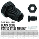 Brake Line Tube Nut - 3/16 (M10x1.0 Bubble), Black Oxide Coated Steel, Bag of 10 - 4LifetimeLines