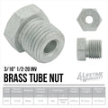 4LifetimeLines 3/16" Brake Line Replacement Fitting Kit, Steel Tube Nuts, Pack of 16 - 4LifetimeLines