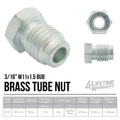 3/16" (Metric 11x1.5 Bubble) | Steel Tube Nut | 10ct - 4LifetimeLines