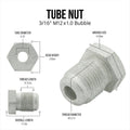 3/16" (Metric 12x1.0 Bubble) | Steel Tube Nut | 10ct - 4LifetimeLines