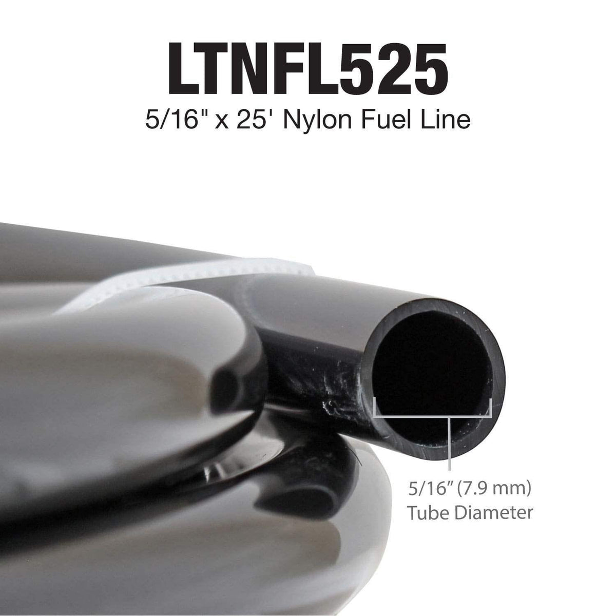 5/16" x 25' | Nylon Fuel Repair Tubing Coil - 4LifetimeLines