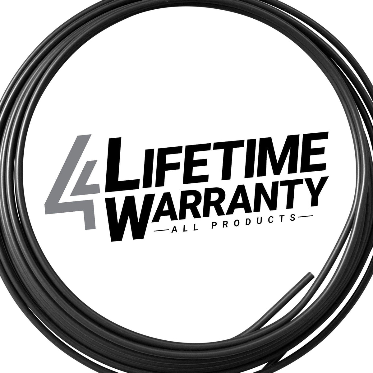 1/4" x 25' | PVF-Coated Steel Brake Line Kit with Fittings - 4LifetimeLines