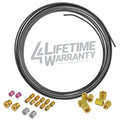 3/16" PVF-Coated Steel Brake Line Replacement Kit and 3/16" Union Kit - 4LifetimeLines