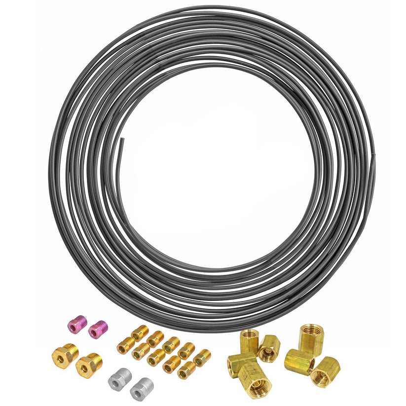 3/16" 50ft PVF Coated Steel Line and 3/16" Union Kit - 4LifetimeLines