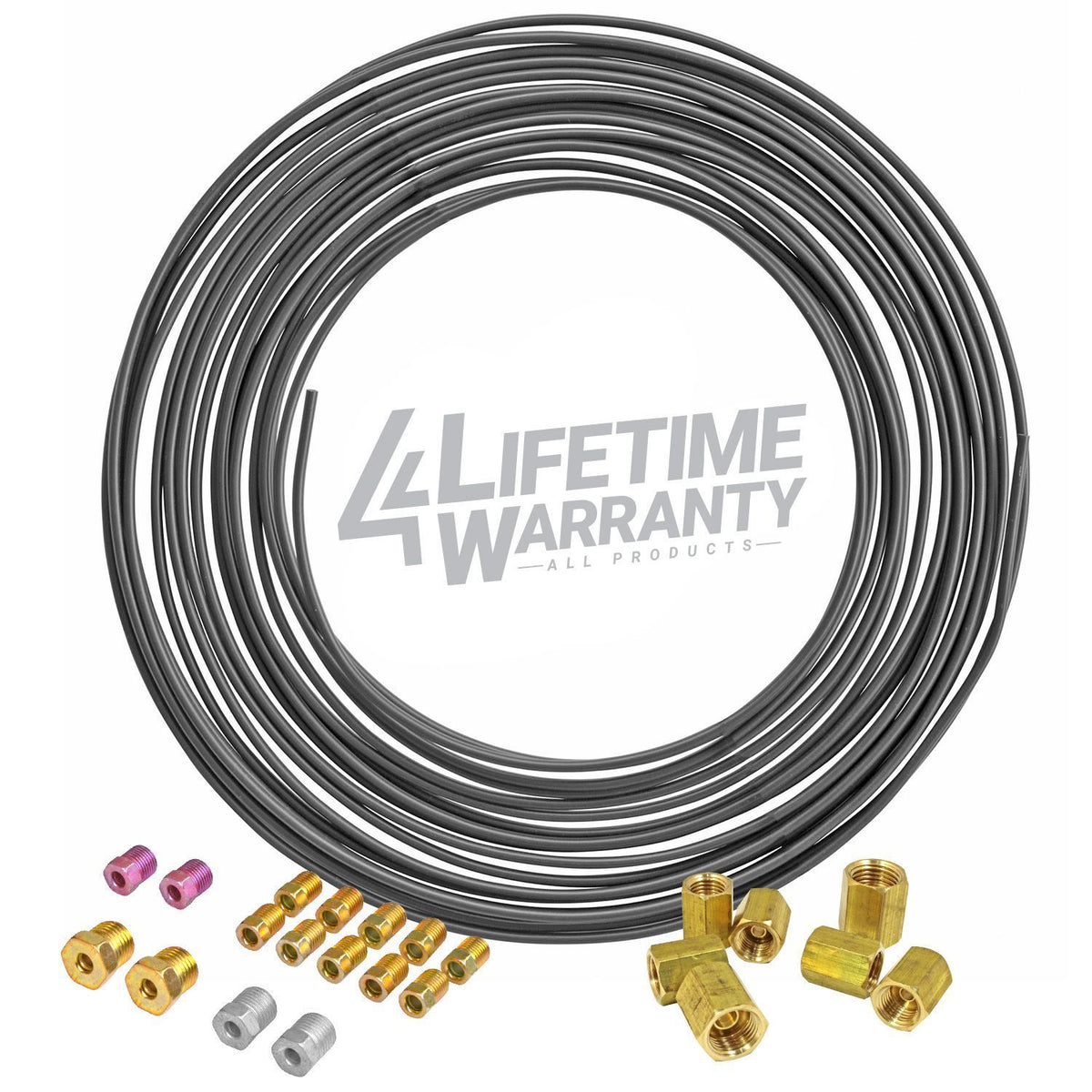 3/16" 50ft PVF Coated Steel Line and 3/16" Union Kit - 4LifetimeLines