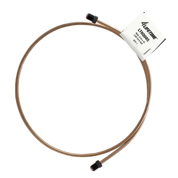 RightQuick 3/16" x 35" Copper-Nickel Brake Line | (3/8-24 I) Pre-Flared with Fittings