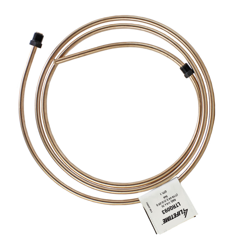 RightQuick 1/4" x 73" Copper Nickel Line (7/16-24 I)(1/2-20 I) Flared with Fittings