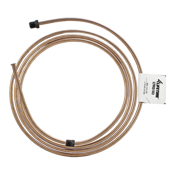 RightQuick 1/4" x 100" Copper-Nickel Brake Line | Dual Inverted Fittings