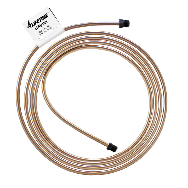 RightQuick 1/4" x 116" Copper-Nickel Brake Line | Dual Inverted Fittings