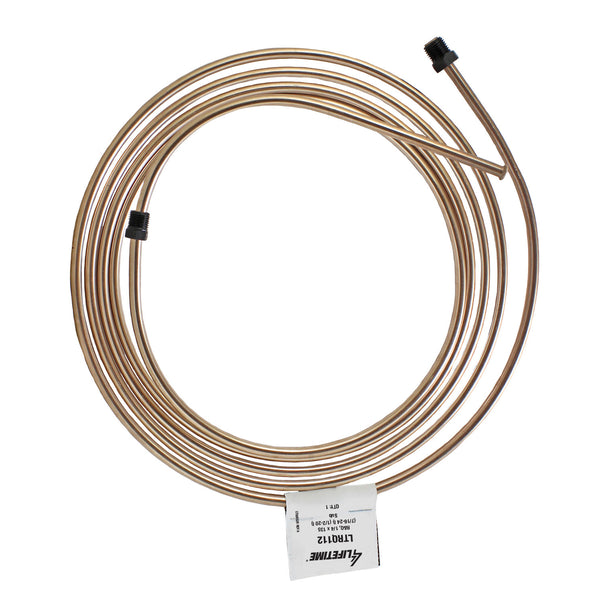 RightQuick 1/4" x 135" Copper-Nickel Brake Line | Dual Inverted Fittings