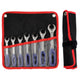 Ratcheting Open End Wrench Kit  | Metric & SAE |  7 Wrenches | 3/8