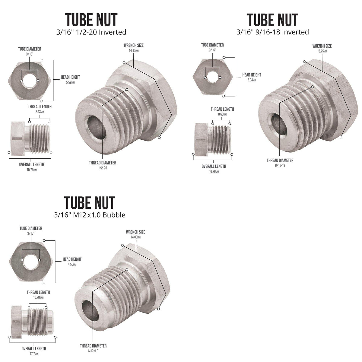 3/16" x 25' | Stainless Steel Brake Line Kit | 16 SAE Thread Fittings - 4LifetimeLines