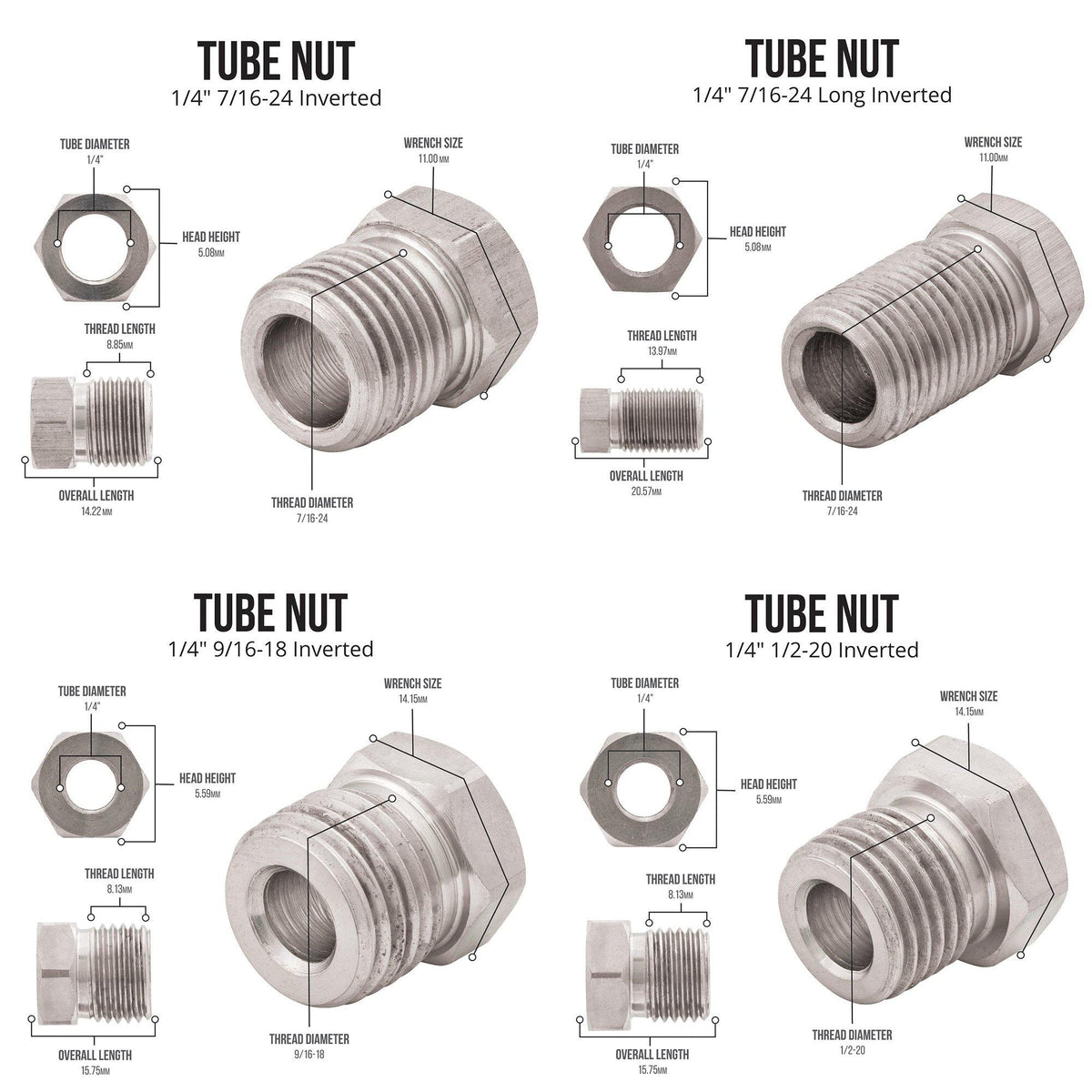 1/4" x 25' | Stainless Steel Brake Line & Fitting Kit - 4LifetimeLines