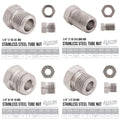 1/4" x 25 | Stainless Steel Brake Line & Fitting Kit - 4LifetimeLines