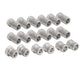 Stainless Steel Brake Line Fittings Replacement Kit for 1/4, Includes 16 Most Used SAE Fittings