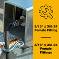 Rubber Brake Line - Pre-Cut 3/16" 18" - 4LifetimeLines LTTBH13FF