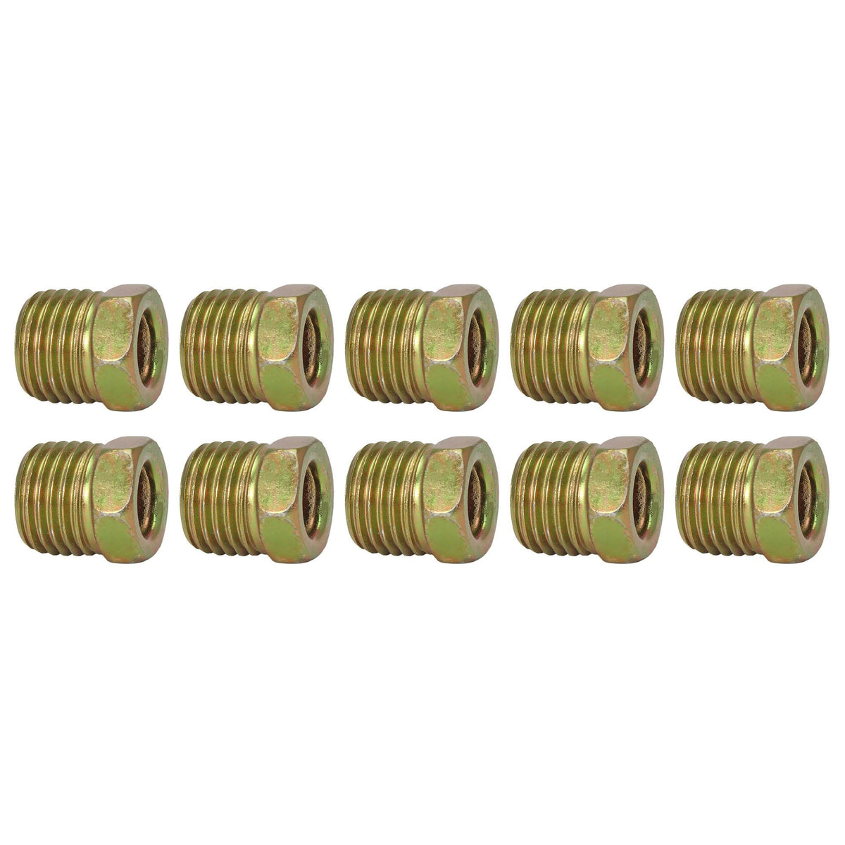4LifetimeLines Fuel Line Steel Tube Nut 5/16 in Tube (M14x1.5 Surface Seal), Inverted Flare, Bag of 10 - 4LifetimeLines